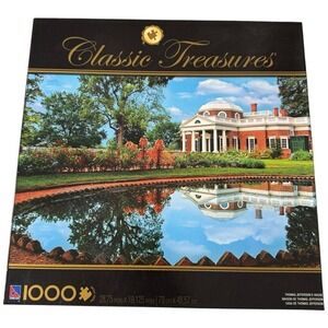 VTG CLASSIC TREASURES 1000 Piece Jigsaw Puzzle – Thomas Jefferson's‎ Monticello